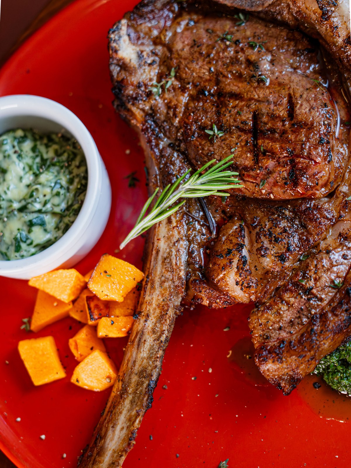 Flame-grilled steak at our Durban steakhouse on Florida Road